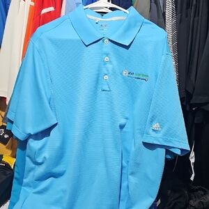 Adidas Light Blue Men's Polo Shirt